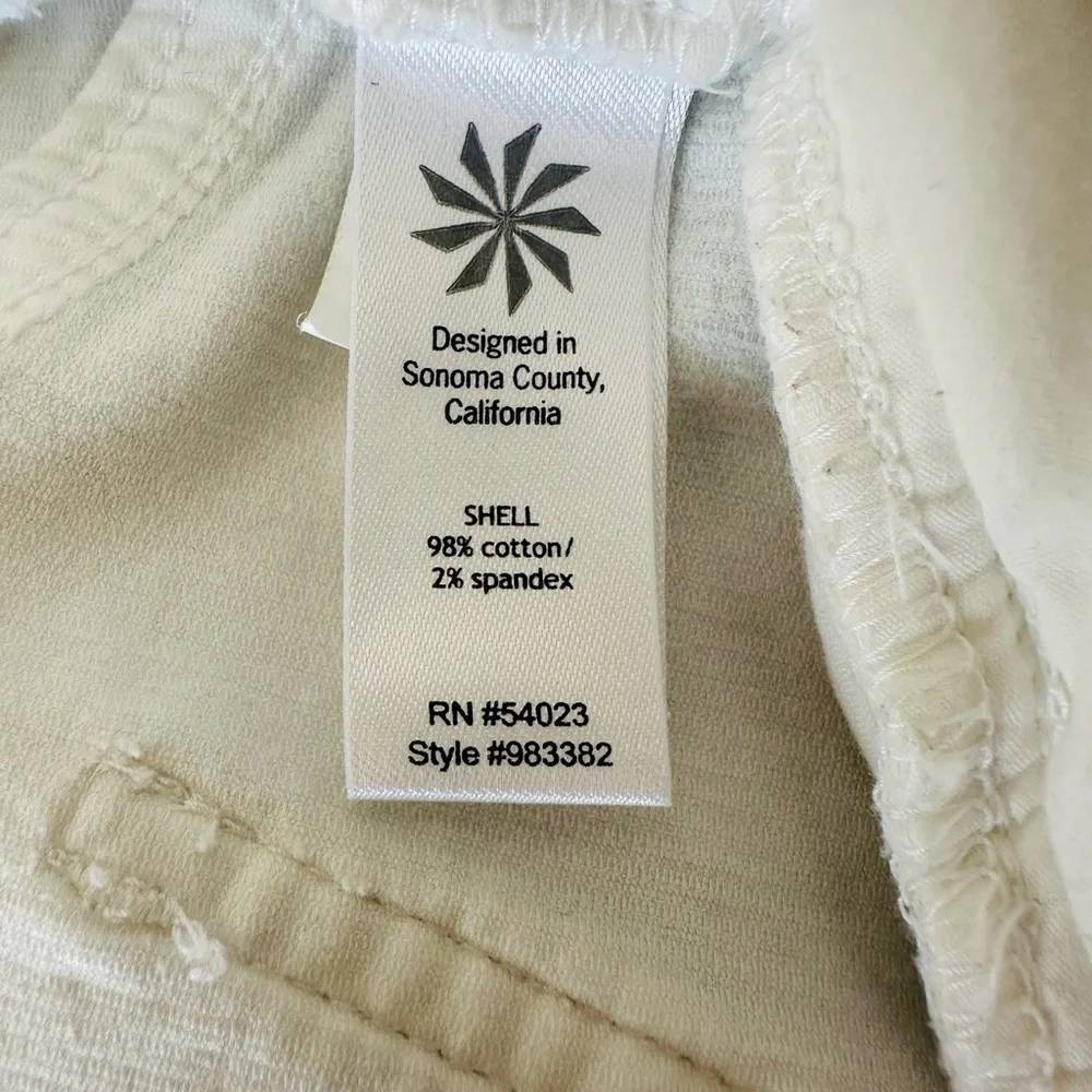 Athleta Women's White Corduroy Shorts - Picture 4 of 5